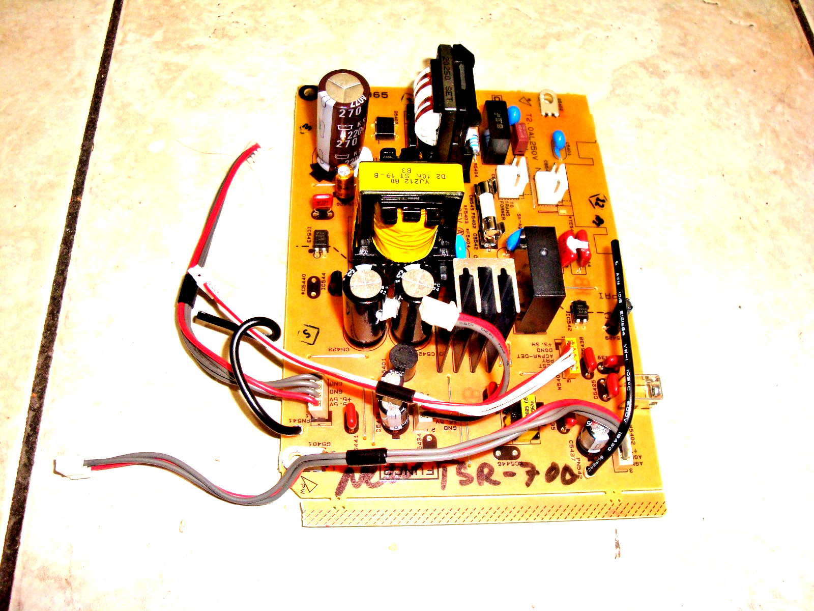 YAMAHA TSR-700 NEW SWITCHING POWER SUPPLY  PCB WORKING GOOD NEW