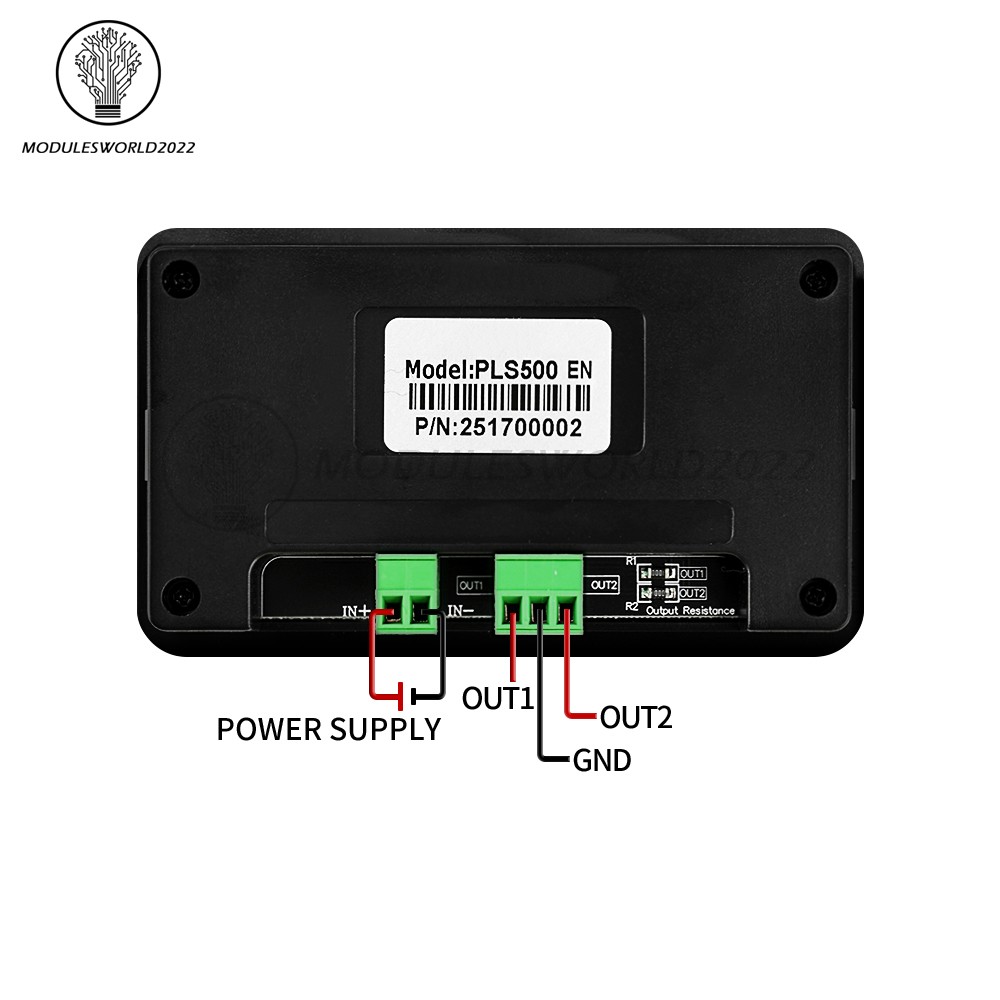 PLS500 Dual-Channel Pulse PWM Signal Generator Adjustable Programmable Dead zone