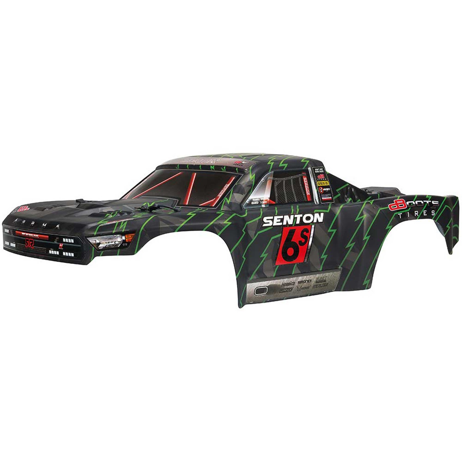 ARRMA AR406144 SENTON 6S BLX Painted Body Black/Green ARAC3409 Car/Truck  Bodies