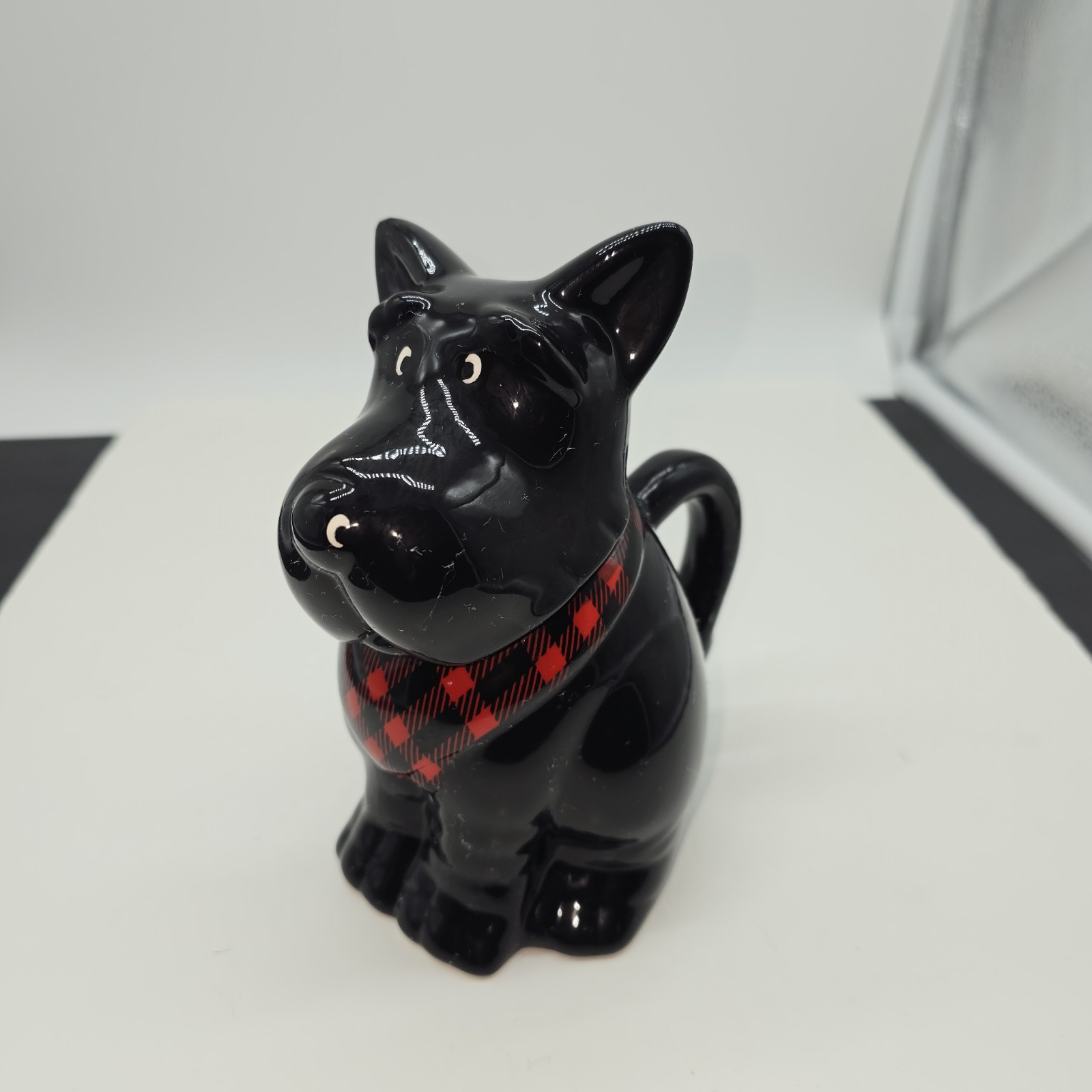 Black Scottie Dog Ceramic Mug w/Removable Head 5.75" MSRF Design Studios