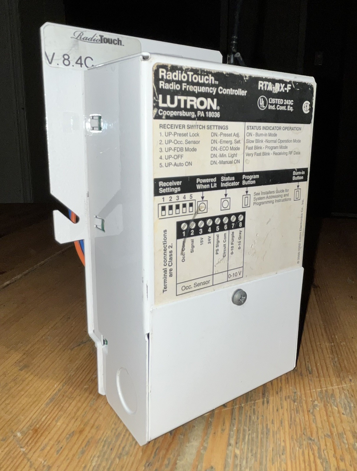 NEW* Lutron RadioTouch RTA-RX-F - RFID Controller for Dimmable Lights 120/277V