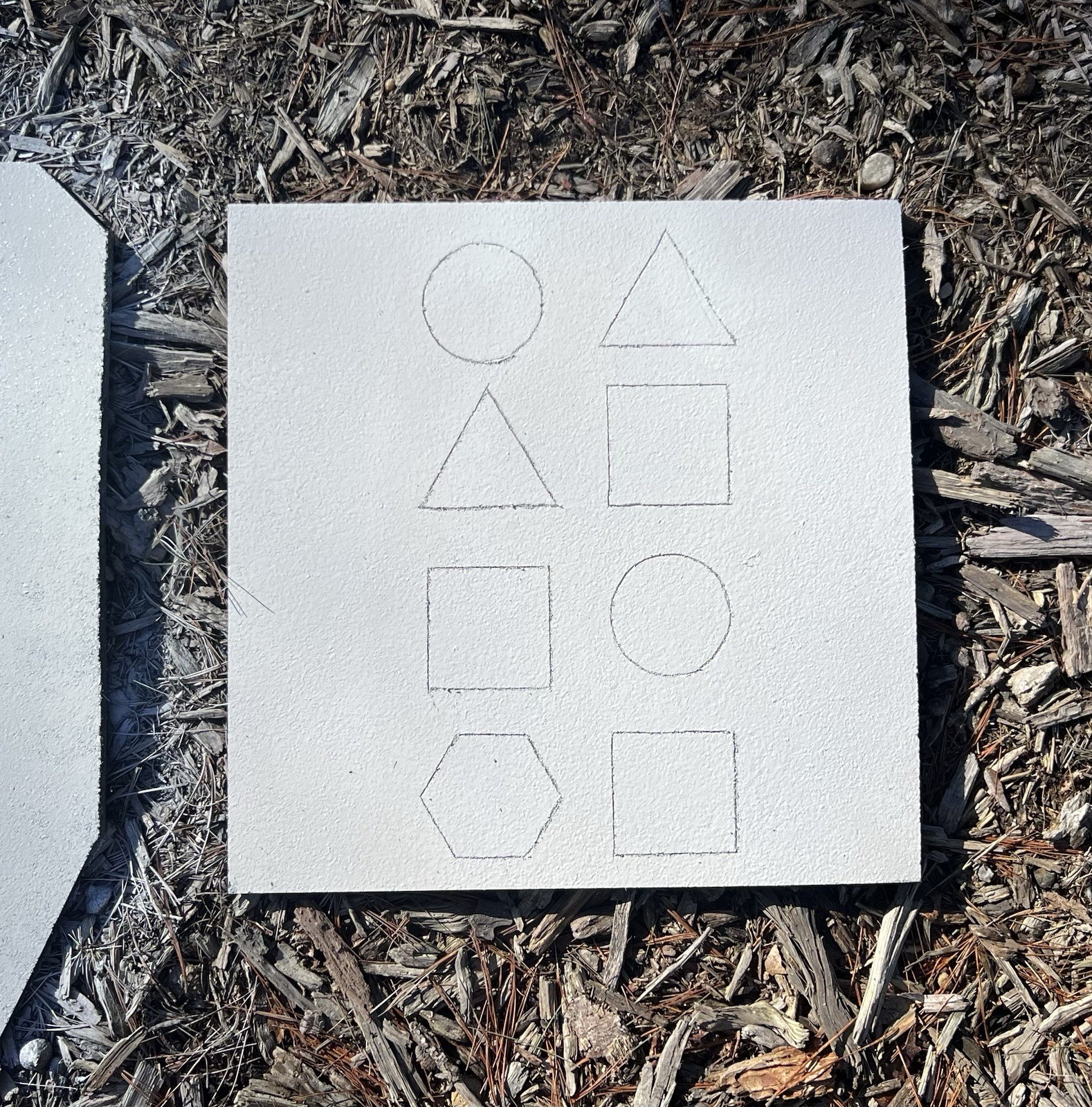 Full Size Self Healing Targets- Silhouette , White Reusable Rubber