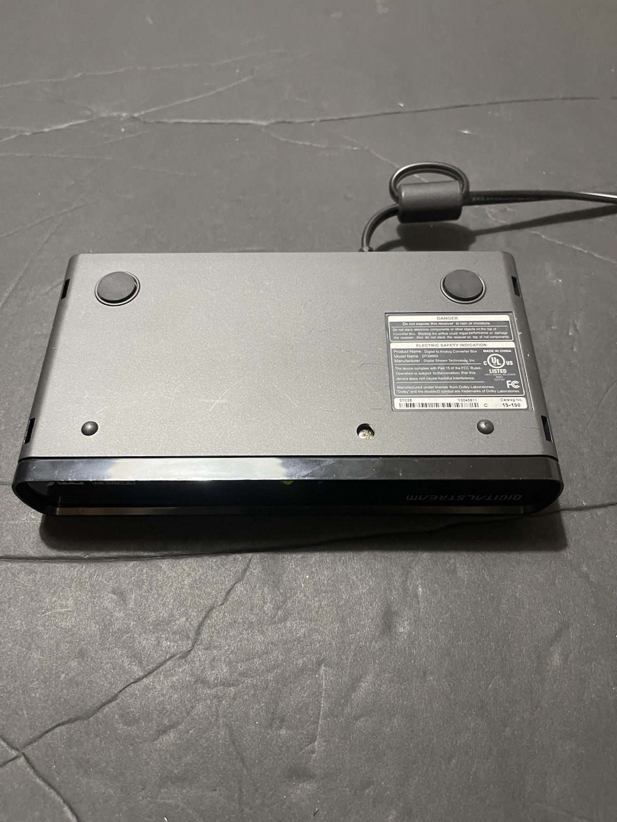 Digital Stream DTX9950 Analog Pass Through DTV Converter Box No Remote