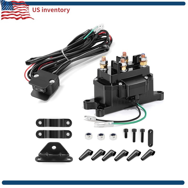 Winch Solenoid Relay Contactor 63070, 62135, 70715, 74900 12V 250A 2875714 ATV U