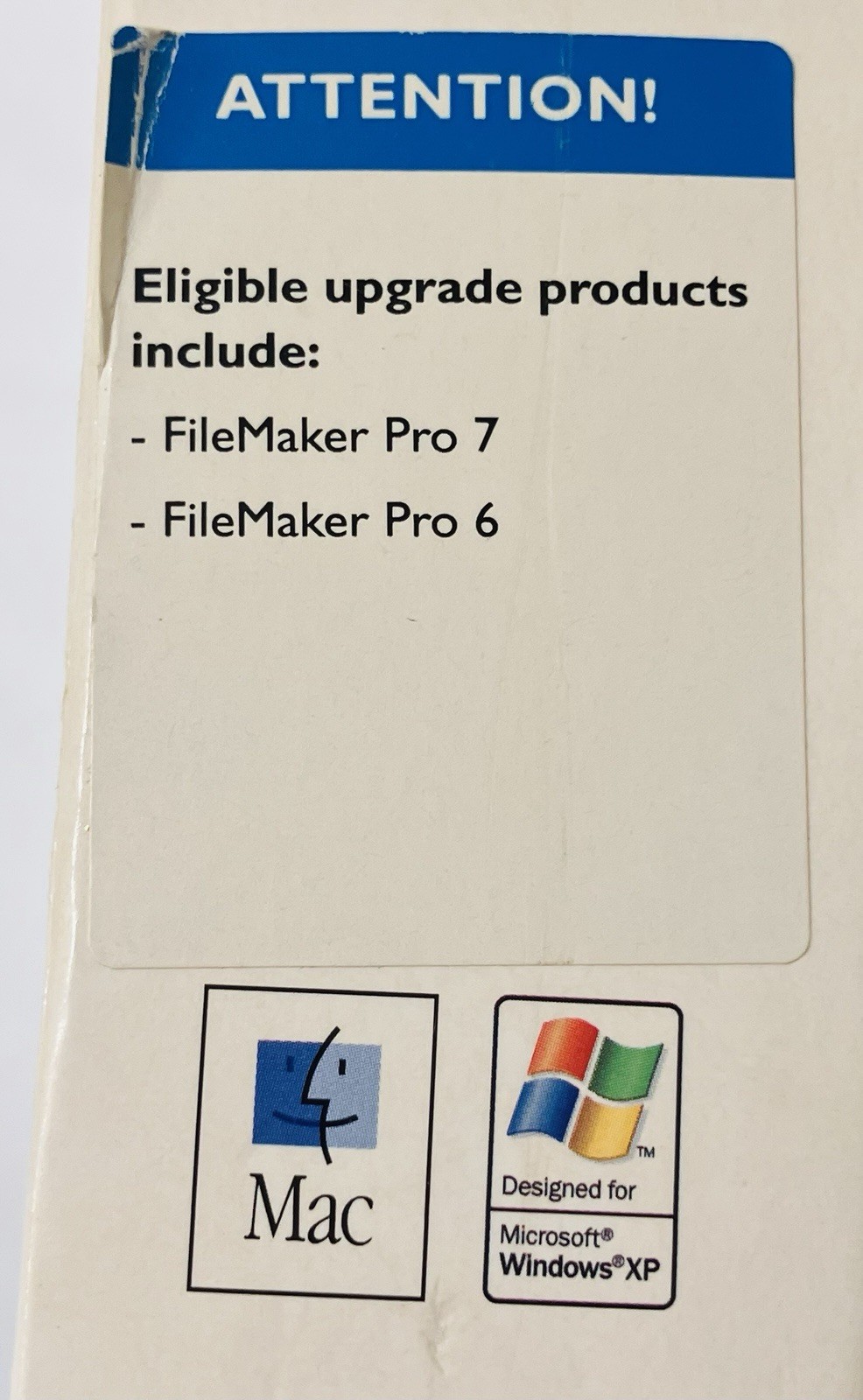 FileMaker Pro 8 Upgrade 5-License Pack Mac Windows XP Box Manuals CD Database