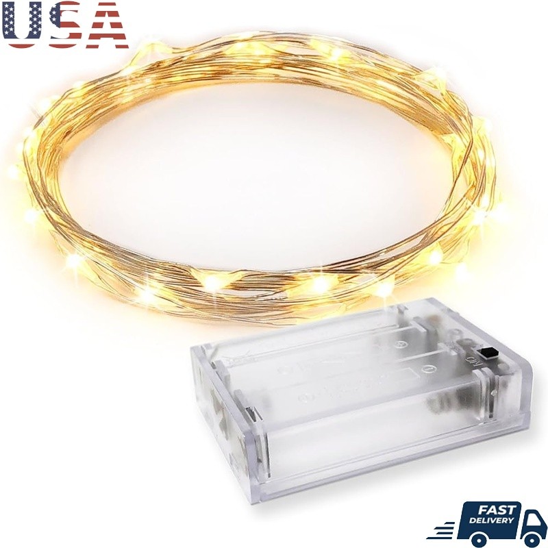 30 LED Fairy Lights Battery Powered Timer Indoor Outdoor Decorative Lights New