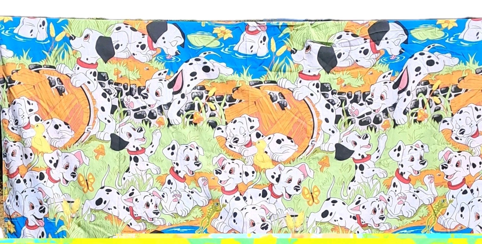 Vintage Disney 101 Dalmatians Sheet Set Full Size Cotton Polyester Complete Set
