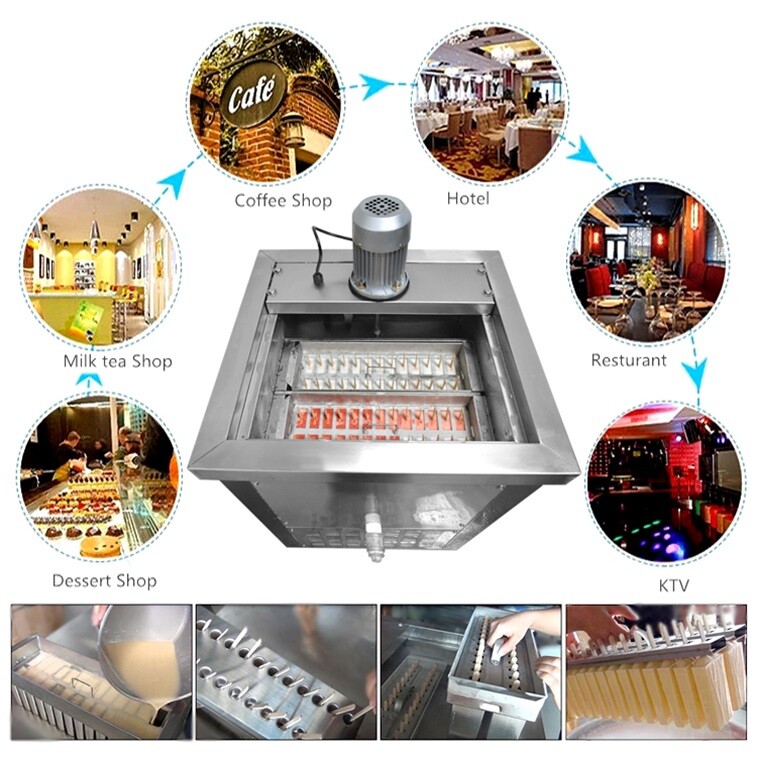 Kolice 2 Slim mold ice Popsicle Machine,ice pop Machine,ice Lolly Making Machine