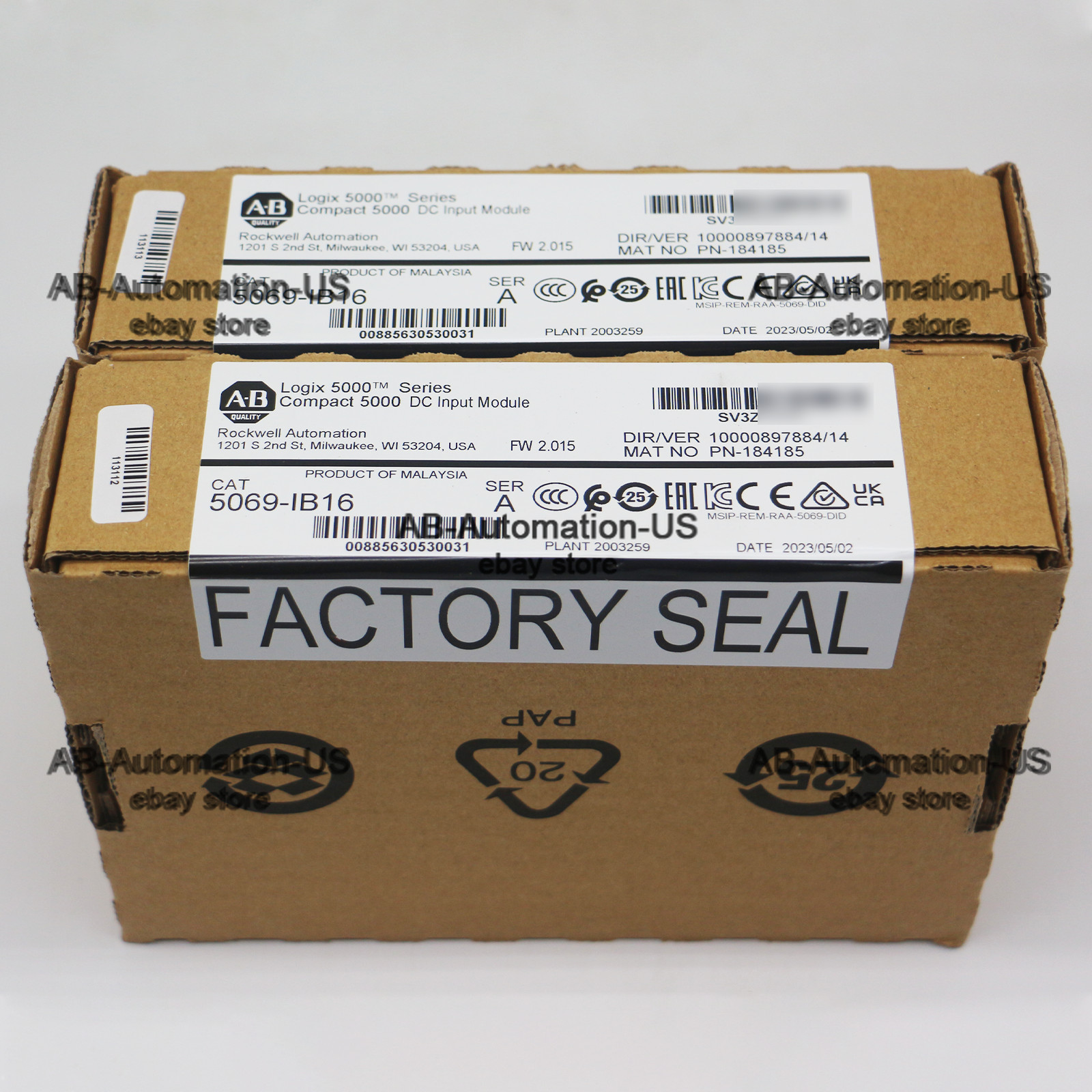 New Sealed Allen-Bradley 5069-IB16 CompactLogix 16 Channel 24V DC Input Module
