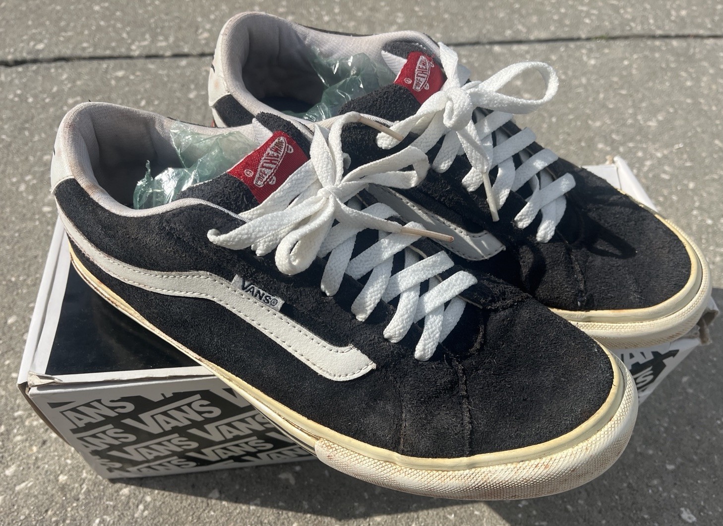 Vans Shoes TONY ALVA Signature Low Top Skate Shoes Size 10 Dark Blue/White