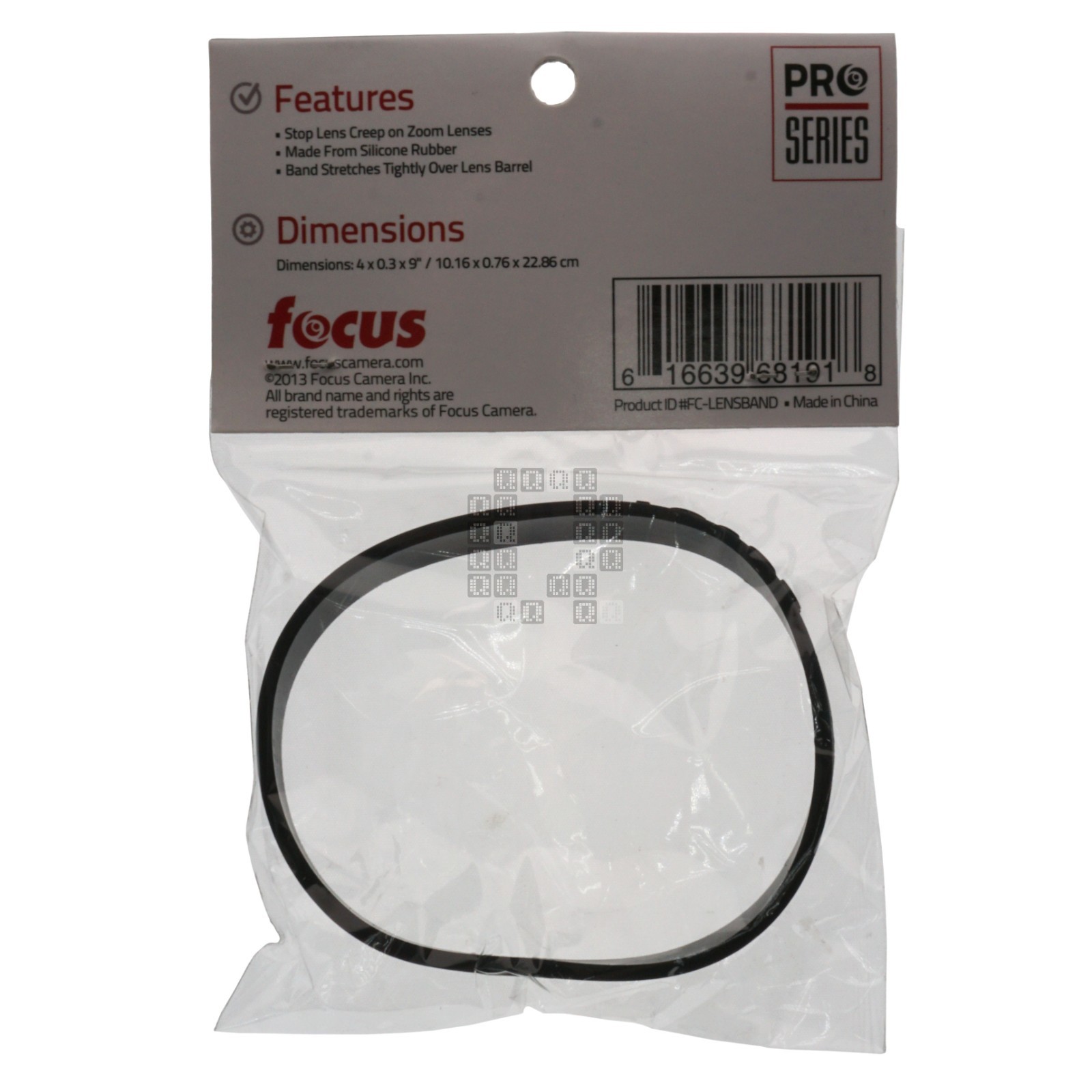 Focus Camera 4" Silicone Band for Zoom Lens