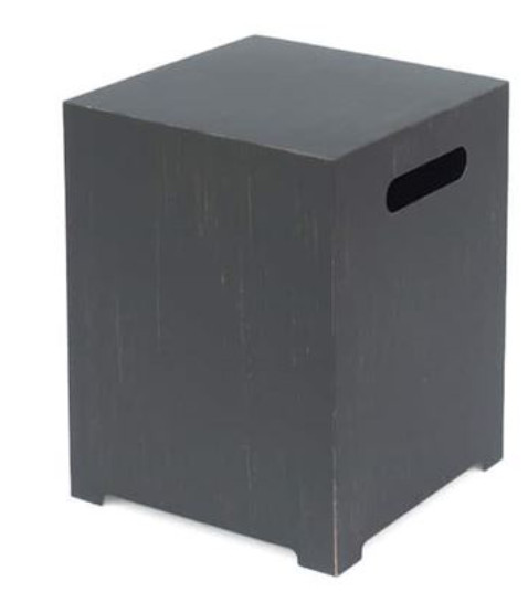 Reign Brushed Brown Metal Outdoor Patio Tank Cover/side Table NIB