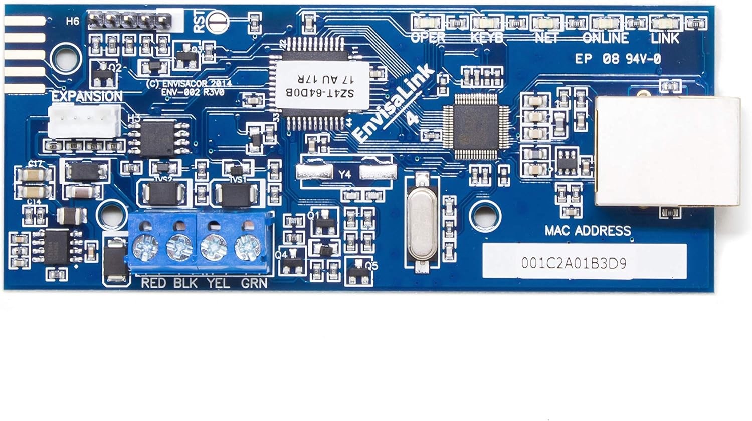 EyezOn Envisalink EVL-4EZR IP Security Interface Module for DSC and Honeywell