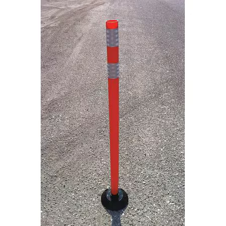 Zoro Select 04-48-Owg Delineator Post, Hdpe, High-Intensity Prismatic, 48",