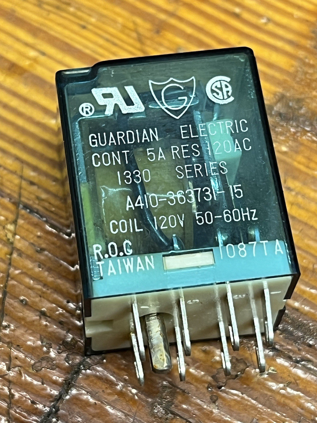 A410-363731-15 GUARDIAN 120VAC 5AMP RELAY 1330 Series 50-60Hz