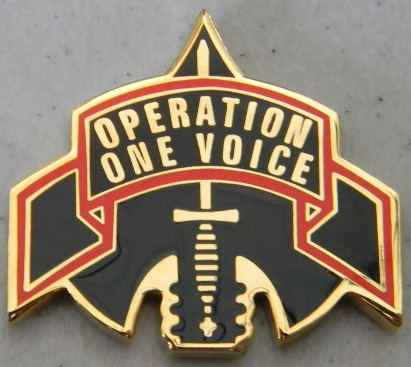 OPERATION ONE VOICE SUPPORTING SPECIAL OPERATION FAMILIES CHALLENGE COIN NEW