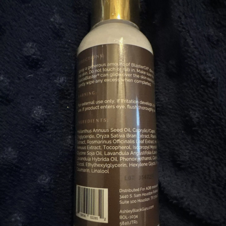 3.4 oz Blaster Oil by Ashley Black - Fat Burning, Soothing Arnica & Skin Tighten