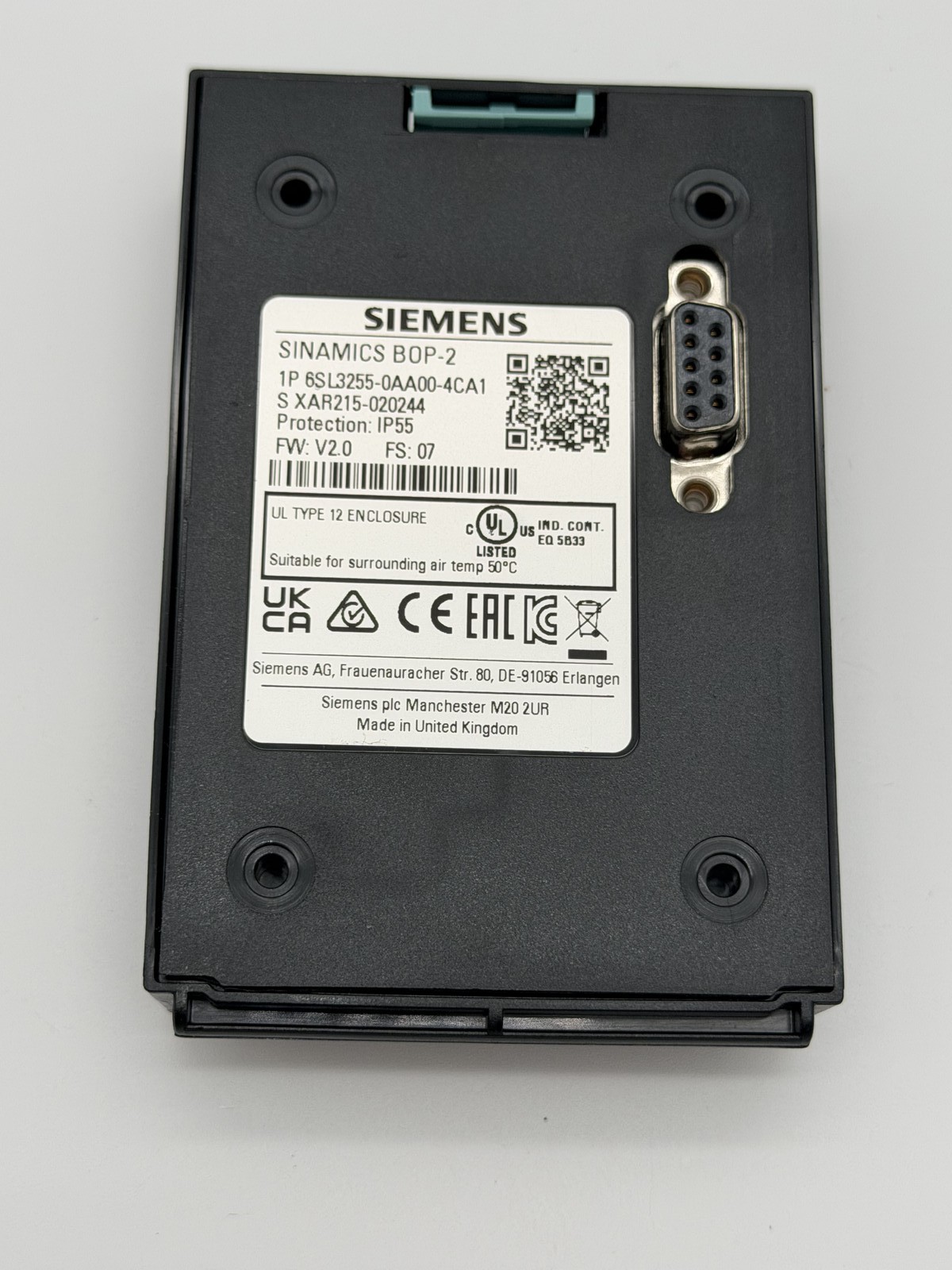 Siemens 6SL3255-0AA00-4CA1 SINAMICS Drive