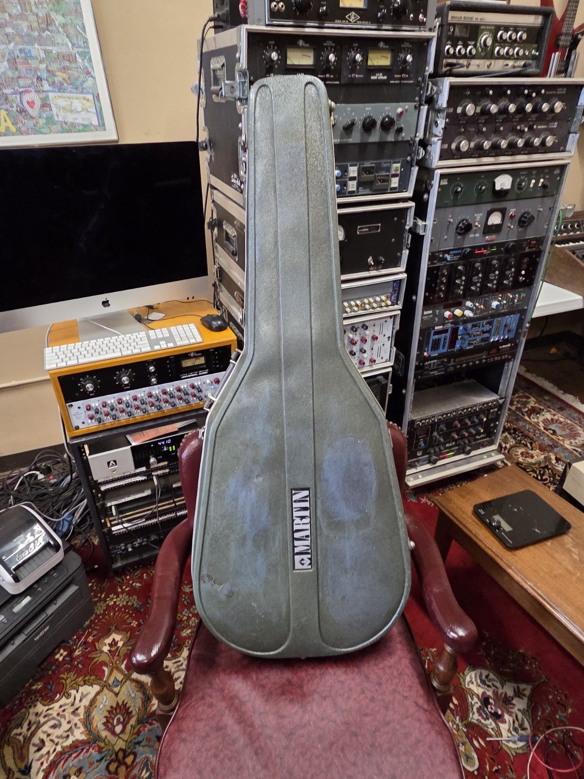 Martin Dreadnought Case "Steal Me" Molded 1970s