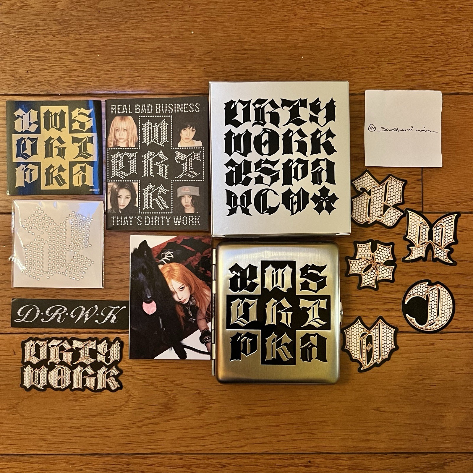 Aespa Single Album Dirty Work Dirty Case Silver Version