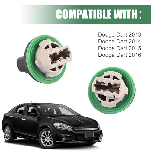 2 PCS Turn Signal Light Sockets, Three-pin Front Park Light Sockets,