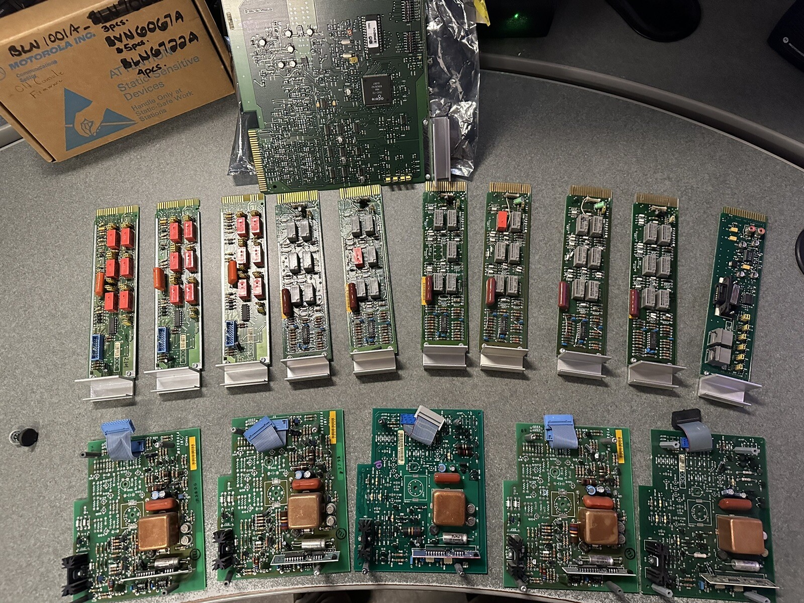 Lot of Motorola Centracom 2 II Cards  BLN6664B,A, BLN6667A, BLN6755C, BLN7011A, 