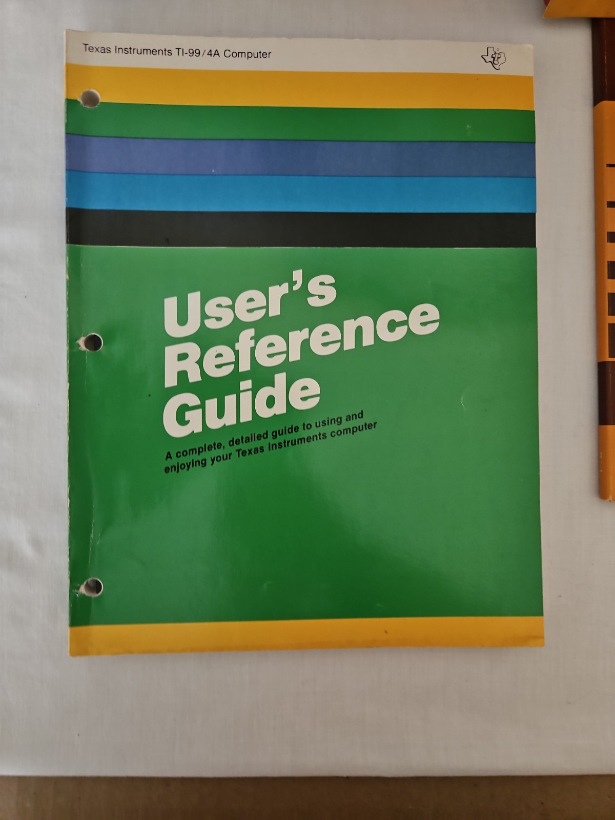 Vintage Texas Instruments Home Computer Binder Manual PHP1270