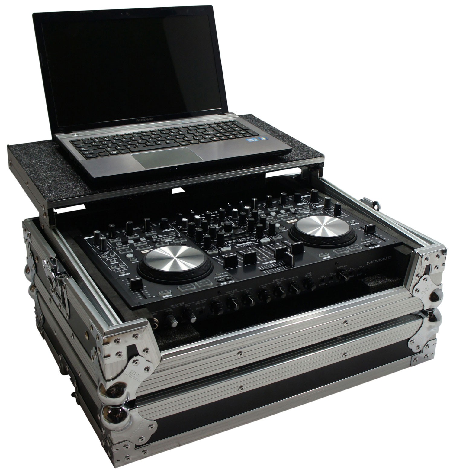 Harmony HCDNMC6000LT Flight Glide Laptop Stand DJ Case for Denon DN-MC6000 New