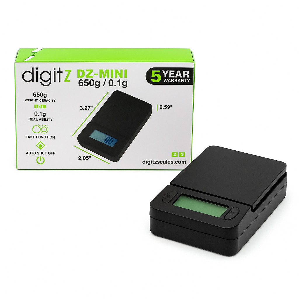 DigitZ™ DZ-MINI 650g / 0.1g Digital Pocket Scale – FREE Batteries – Precision