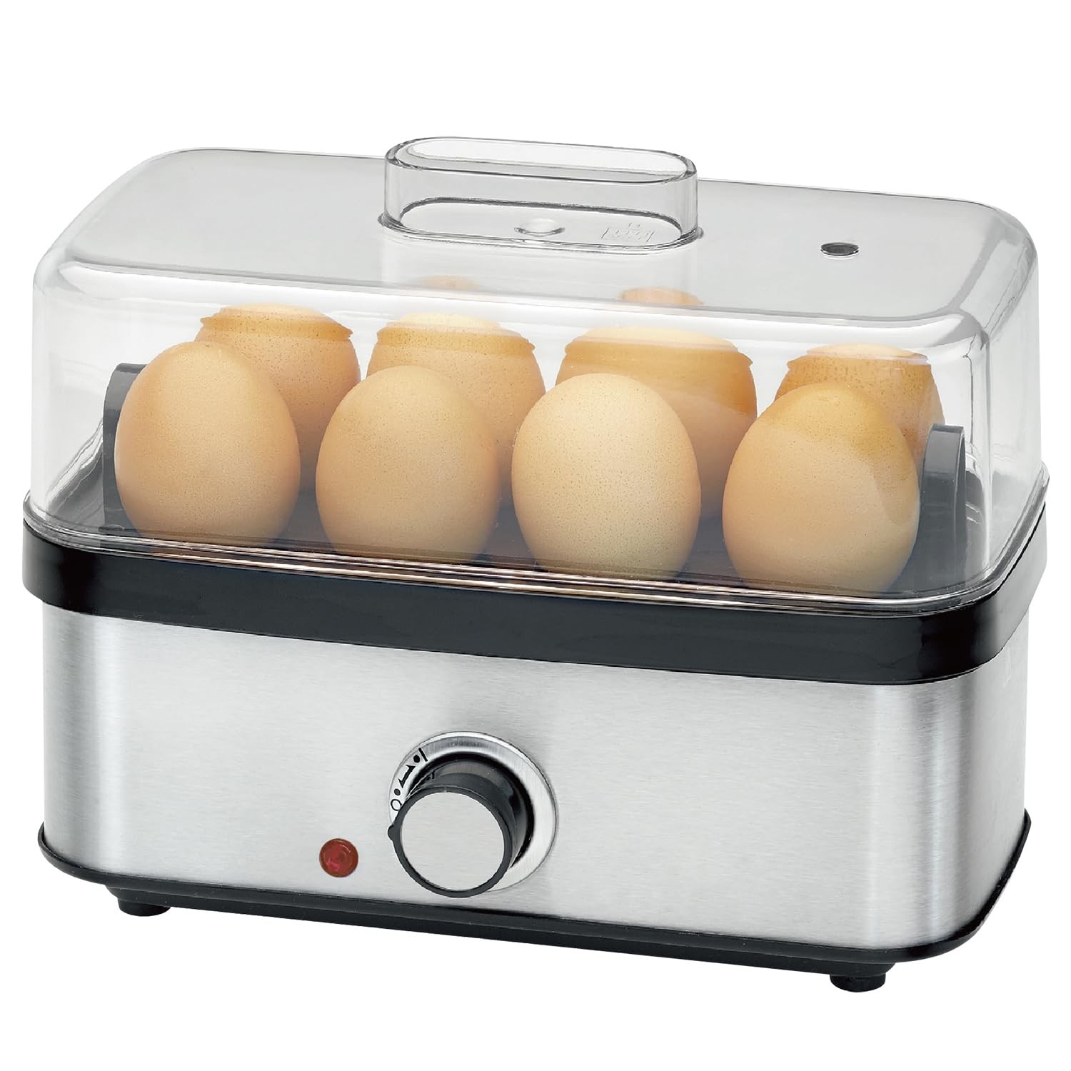Electric Egg Cooker Rapid – 8 Capacity for Hard Boiled Large, Siliver