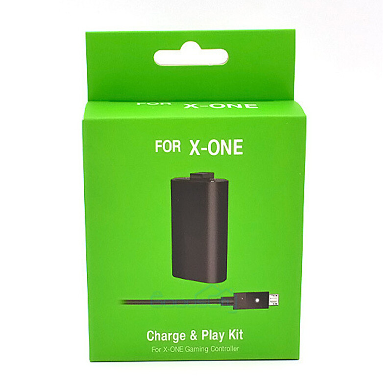 USB Rechargeable Battery Pack For XBox One Controller & Charger Cable Kit