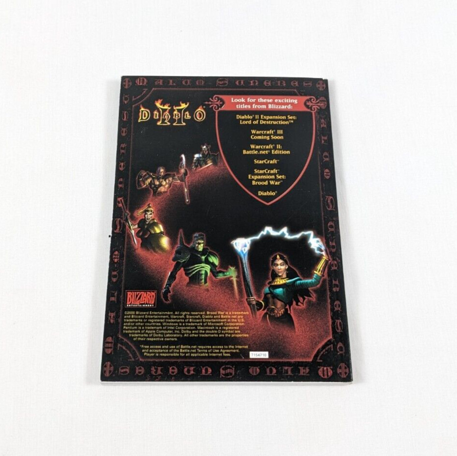 DIABLO 2 Video Game PC Game Manual Blizzard Ent 2000 Good Condition