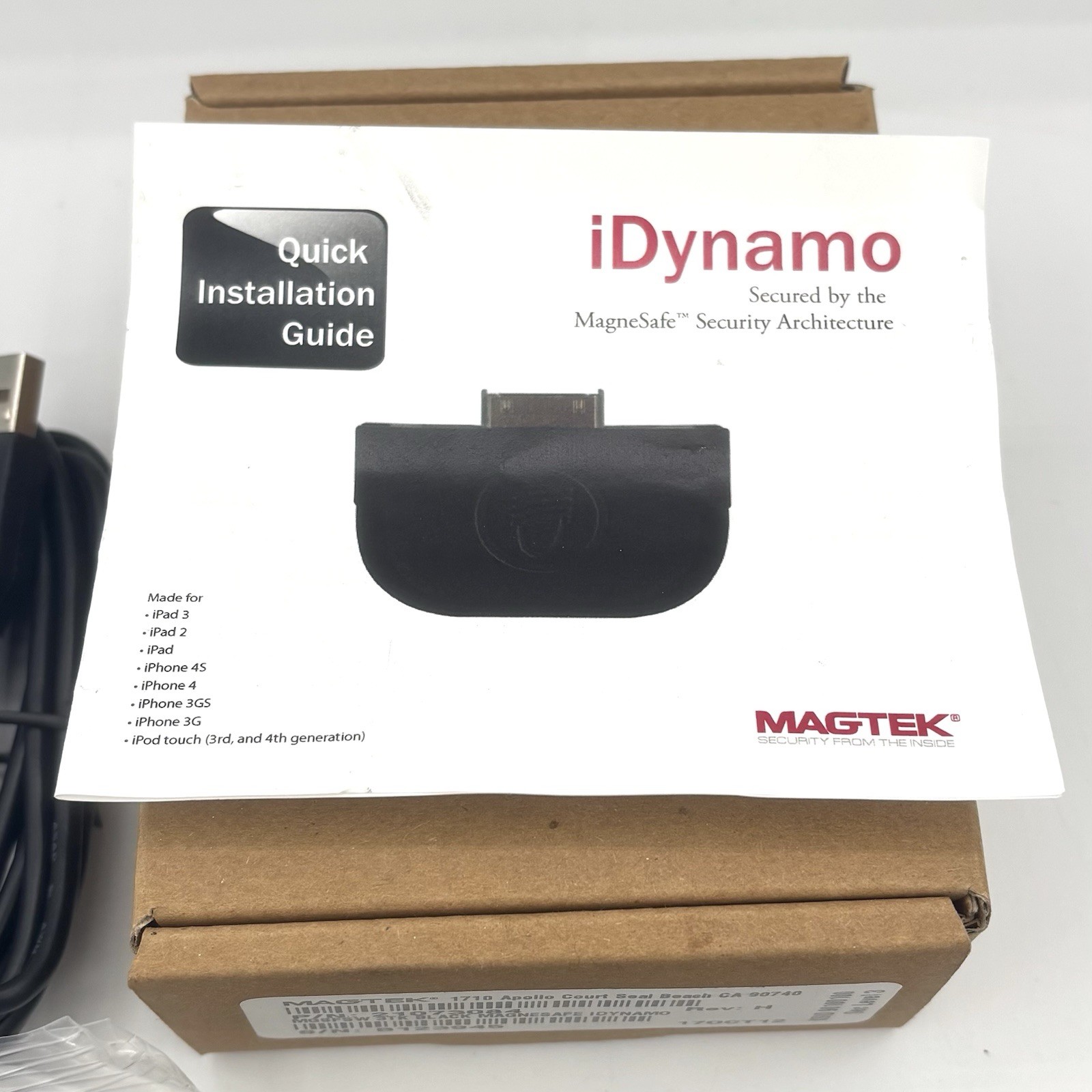 MagTek iDynamo Encrypted Card Reader for 4G iPhone and iPad 21073084