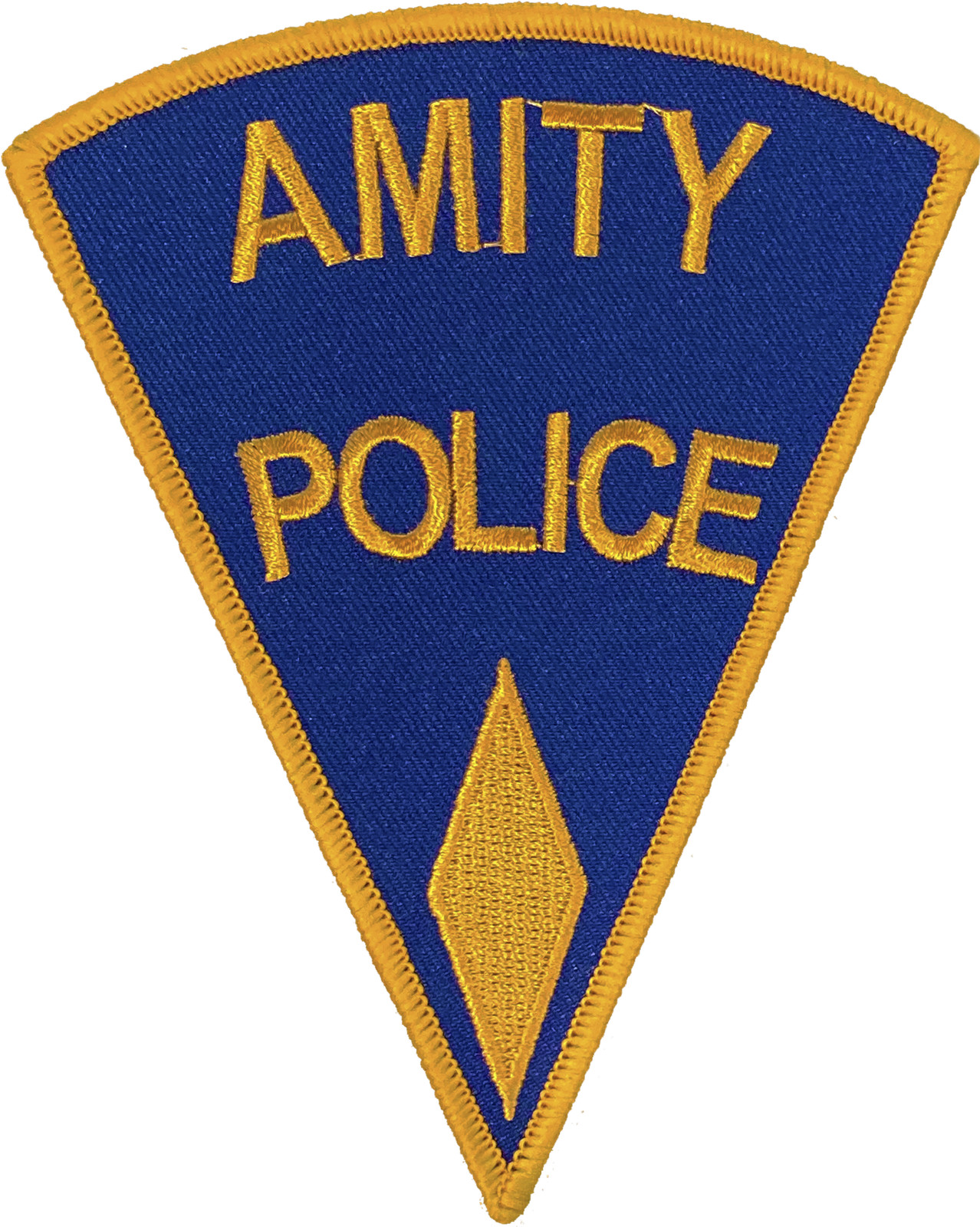 AMITY POLICE DEPARTMENT SHOULDER PATCH: Jaws (1975) Gold Diamond