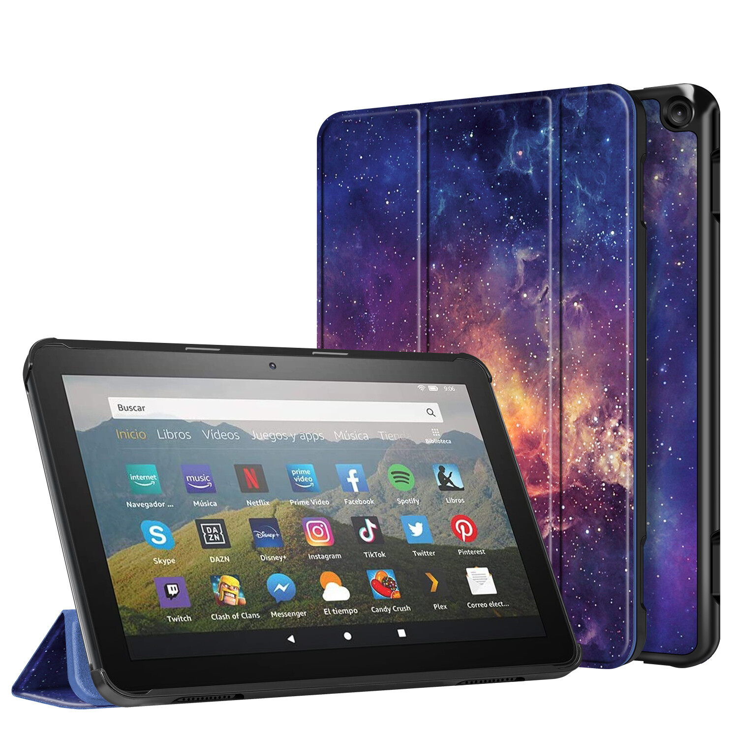 Slim Case For New Amazon Fire HD 8/ HD 8 Plus 12th Gen 2024 Tablet Stand Cover