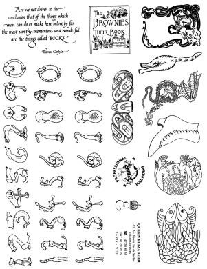 Unmounted Rubber Stamp Plate, Unmounted/Uncut Pink Rubber Stamps