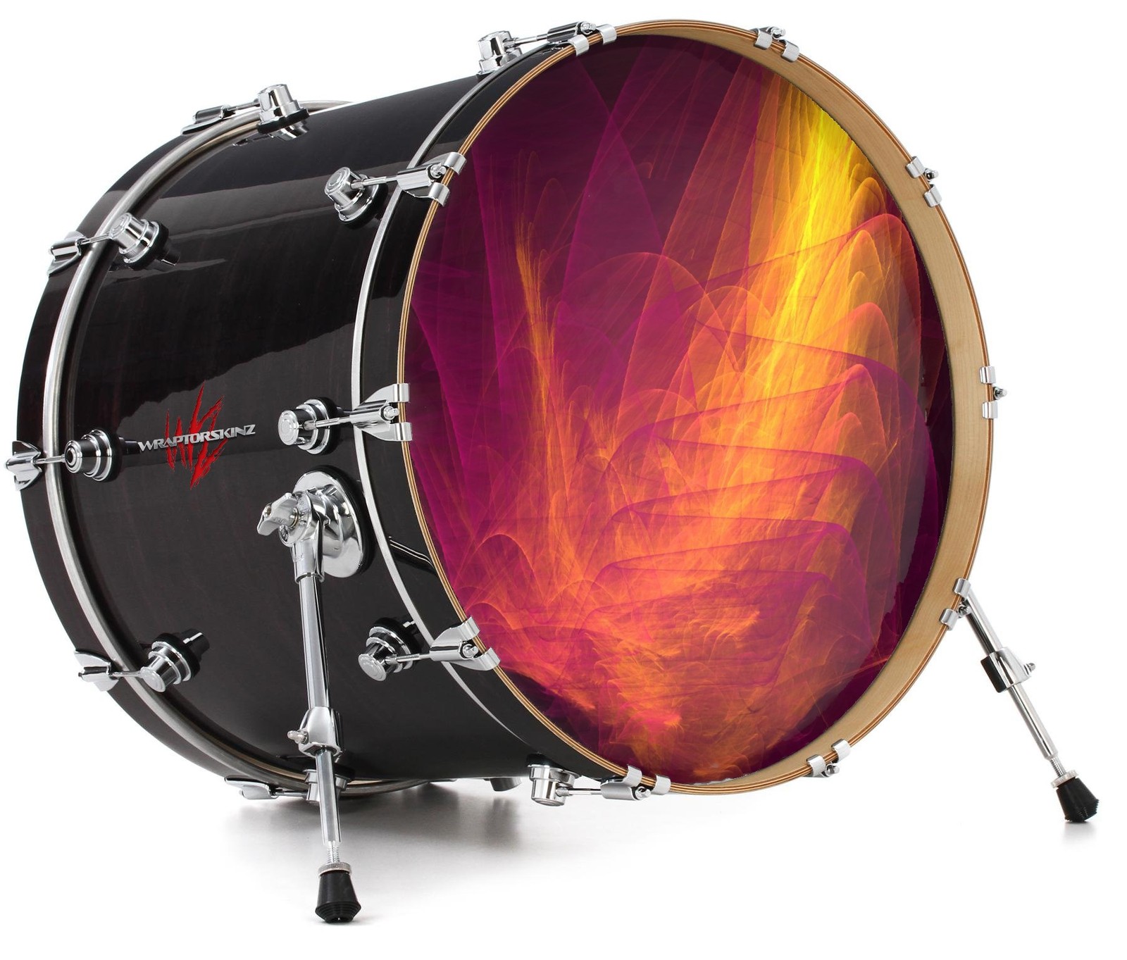 Vinyl Decal Skin for 20" Bass Kick Drum Head Eruption
