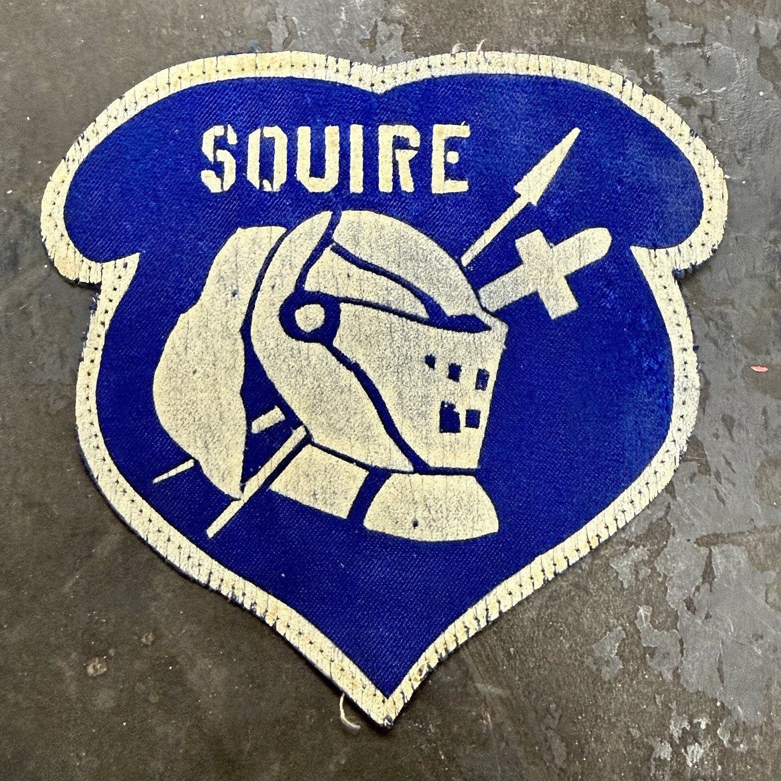 1940s Twill Motorcycle Patch Squires Unused Original Vintage