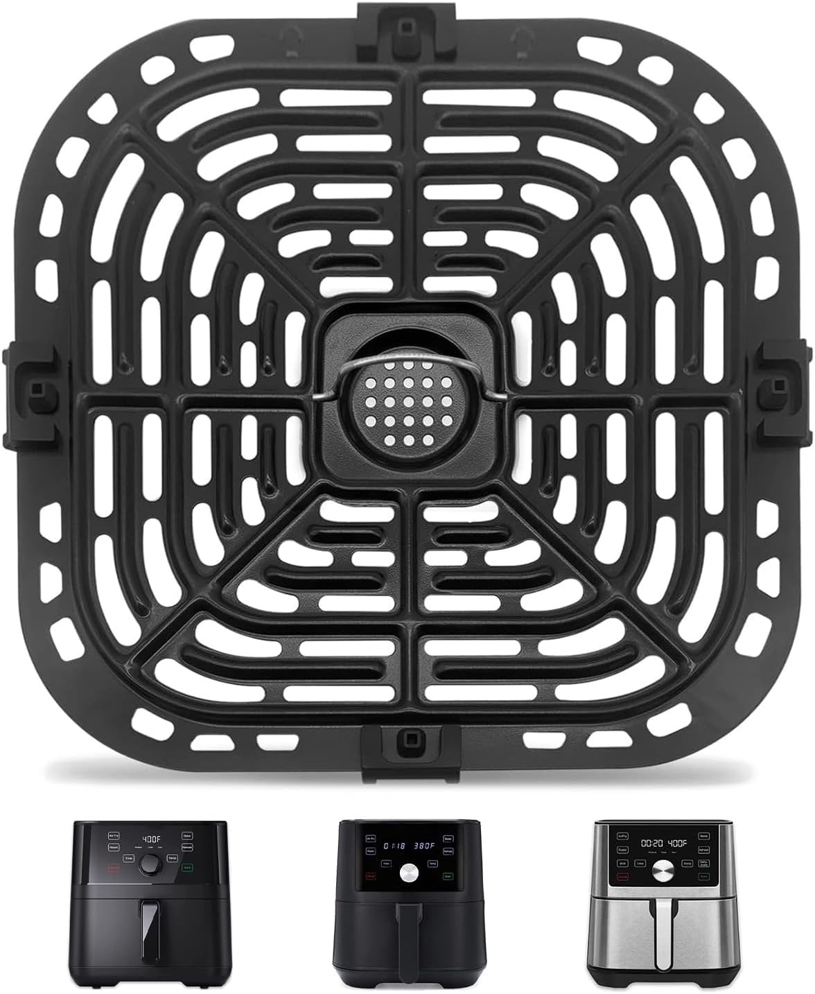GZHCJJ Air Fryer Replacement Tray for 9.1''×9.5''for Instant 6QT, black