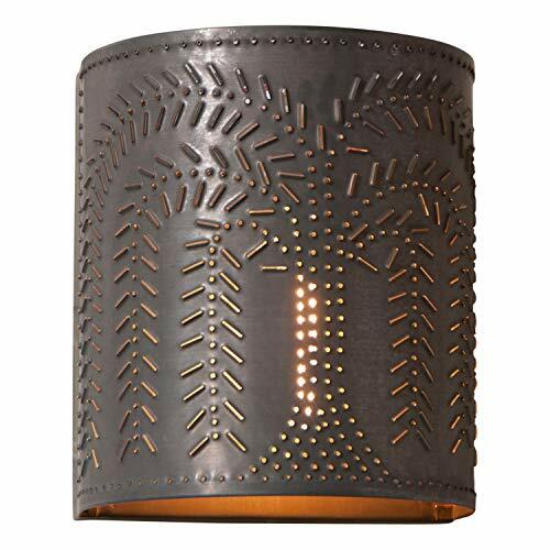 Classic Single Candlestick Full Shade Willow Wall Sconce Light in Kettle Black