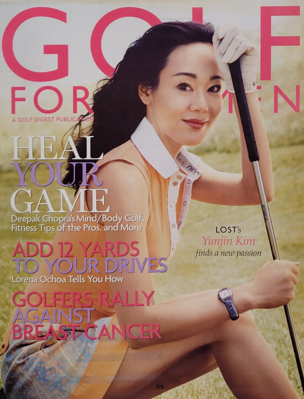 YUNJIN KIM "LOST" September / October 2006 GOLF FOR WOMEN Magazine