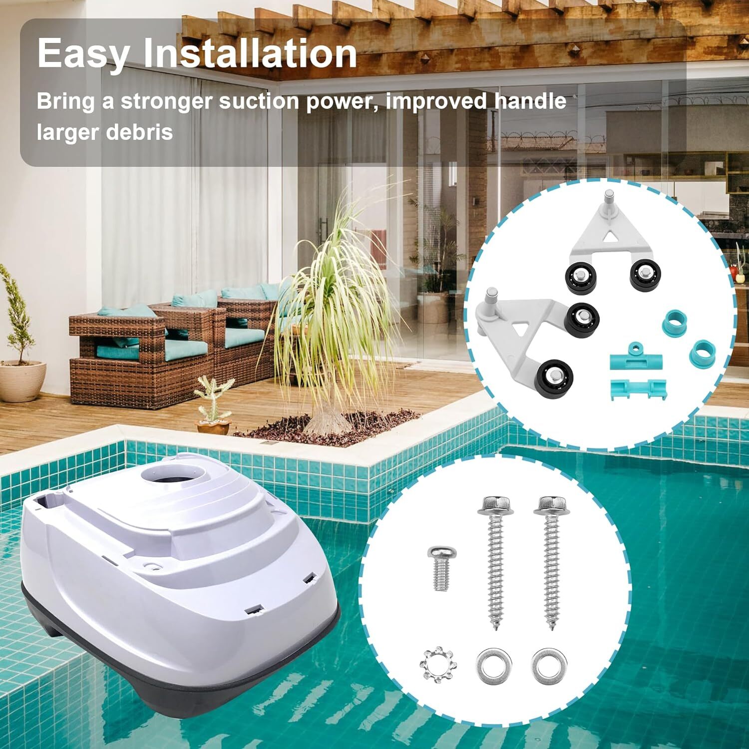 Replacement For Hayward AXV621DAT Pool Vac A-Frame/Turbine Kit