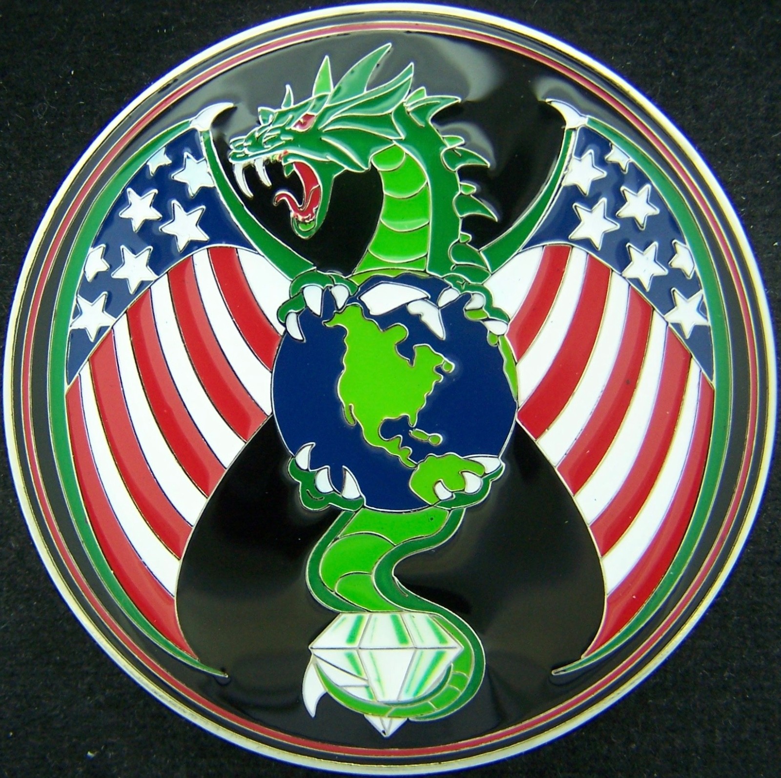 NROL-19 Dragon NRO National Reconnaissance Office Spy Satellite Challenge Coin