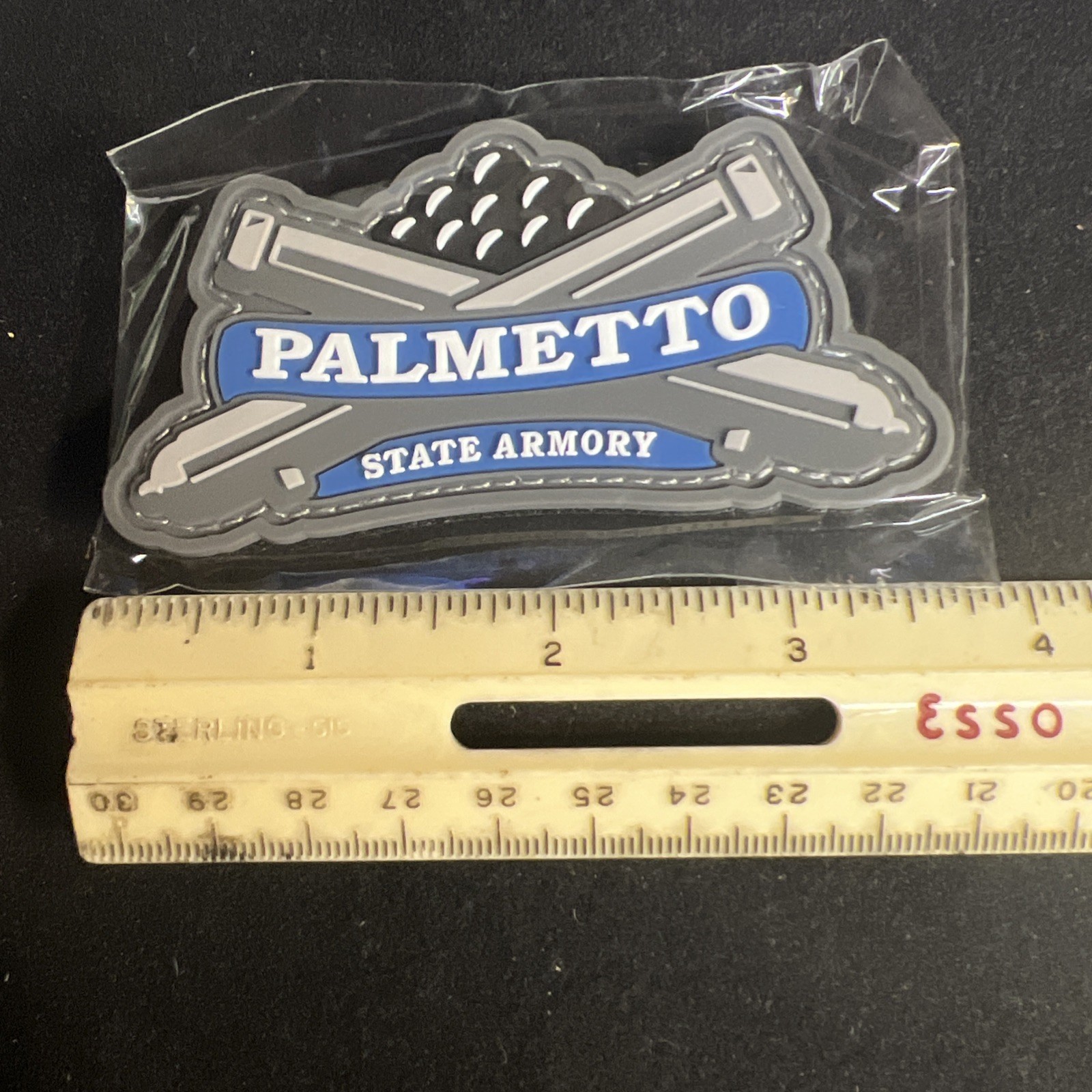 Palmetto State Armory PVC Morale Rubber Patch Hook Loop Back Shot Show 2023