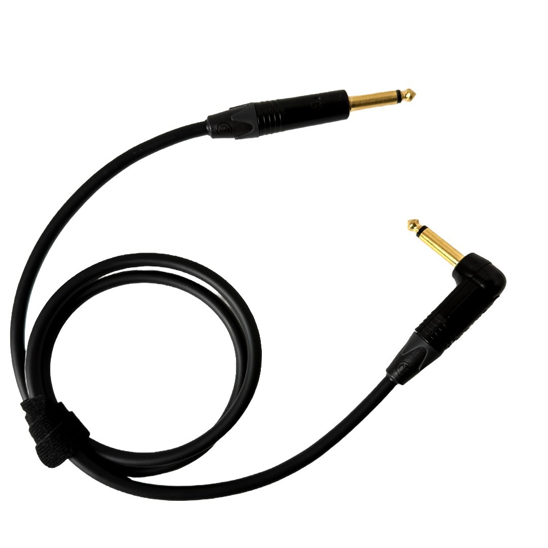 Mogami Guitar Cable 2 FT – Neutrik NP2X‑B Gold Plugs – Handmade