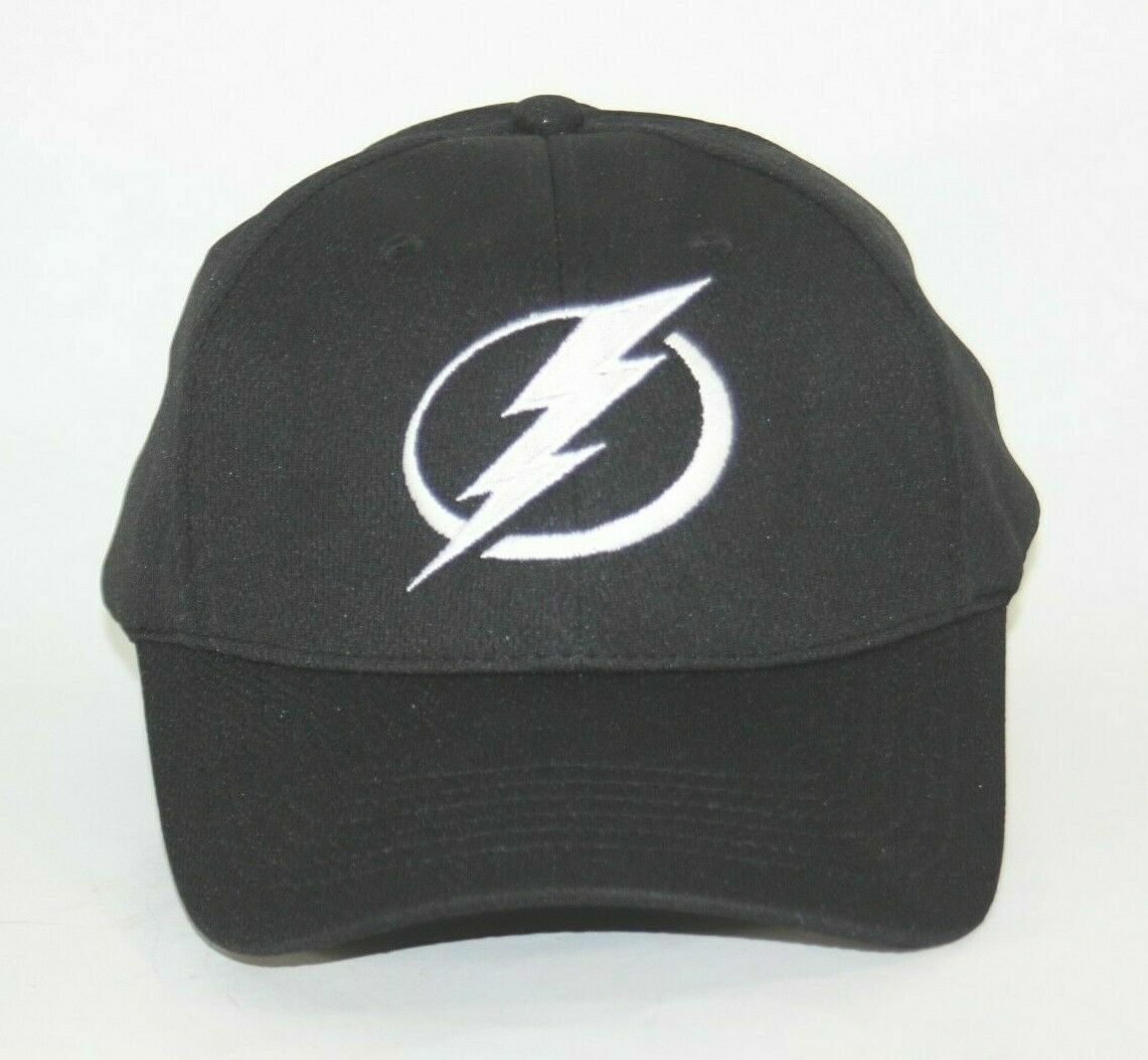 Tampa Bay Lightning Hat Cap Black Embroidered Logo Sport-Tek New NHL Hockey