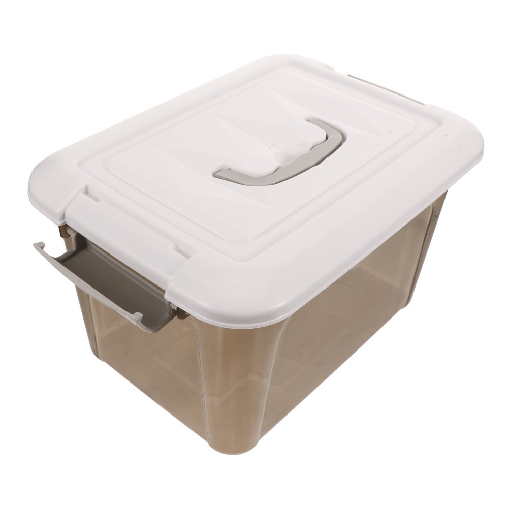 Toy Container Compartment Storage Box Plastic Organizer Bin with Handle