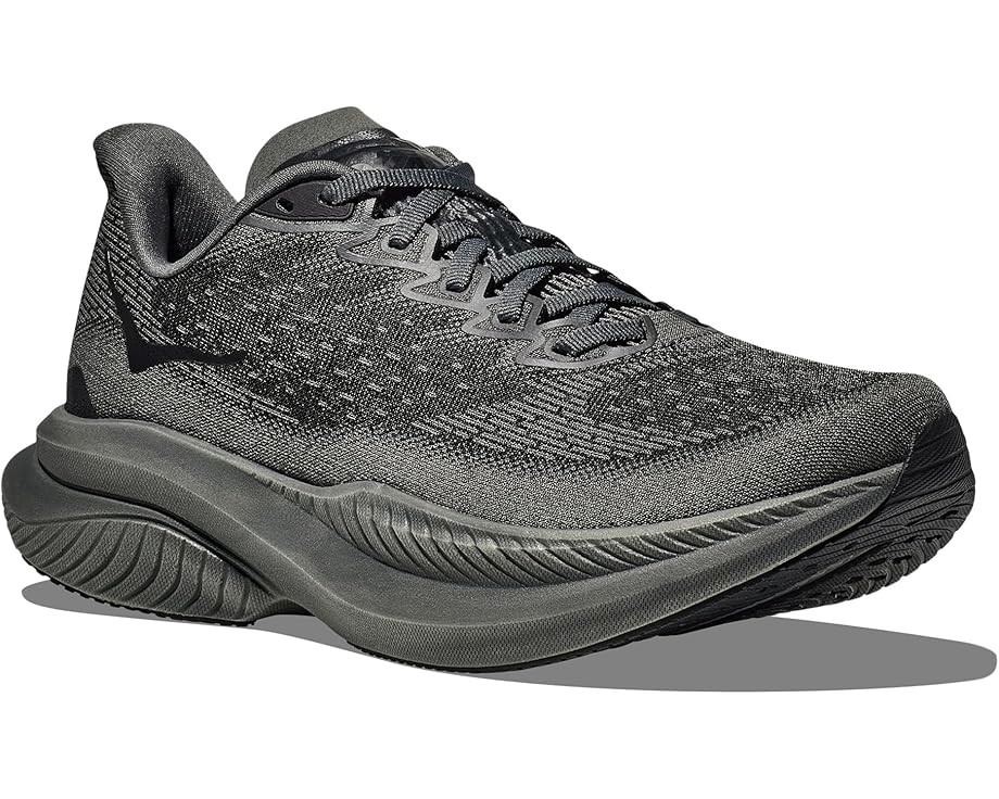 HOKA ONE ONE Mach 6 Road Running Training Sneakers Black Mesh Women's Size 6 B