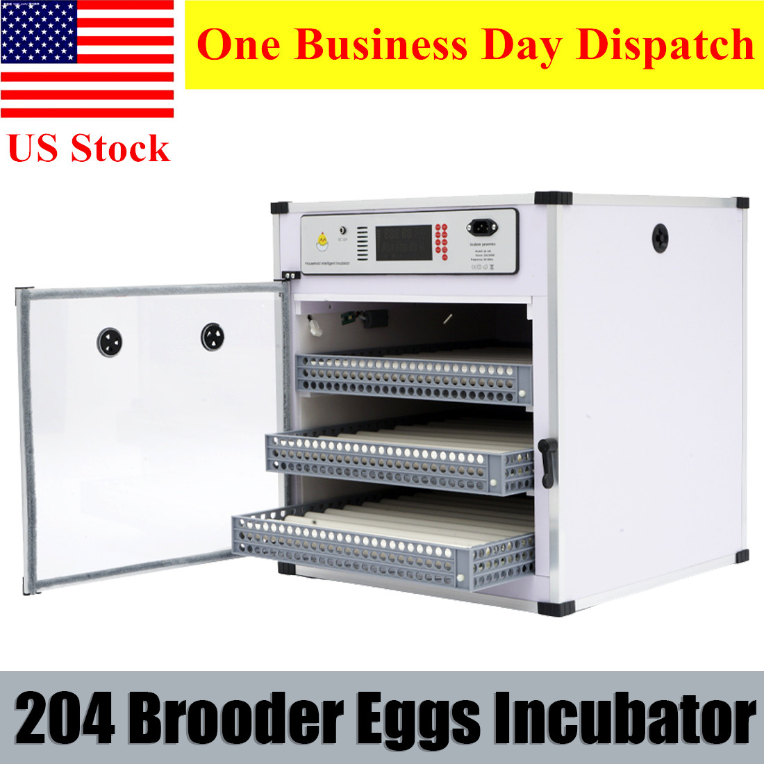 Brooder Egg Incubator 204 Intelligence Fully Automatic Hatcher For Chicken Quail