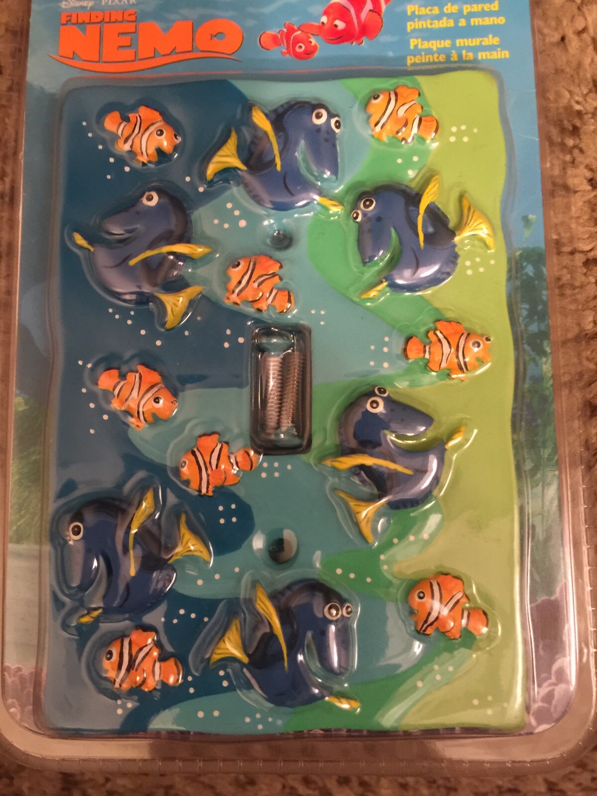 Disney/Pixar Finding Nemo Hand Painted Toggle Light Switch Cover Wallplate New